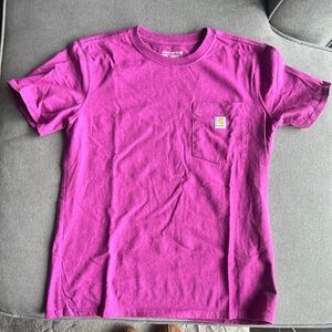 Carhartt Magenta Short-Sleeve Pocket Tee